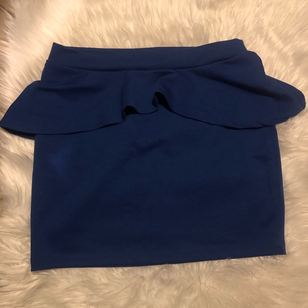 NWT ROYAL BLUE PELPUM SKIRT